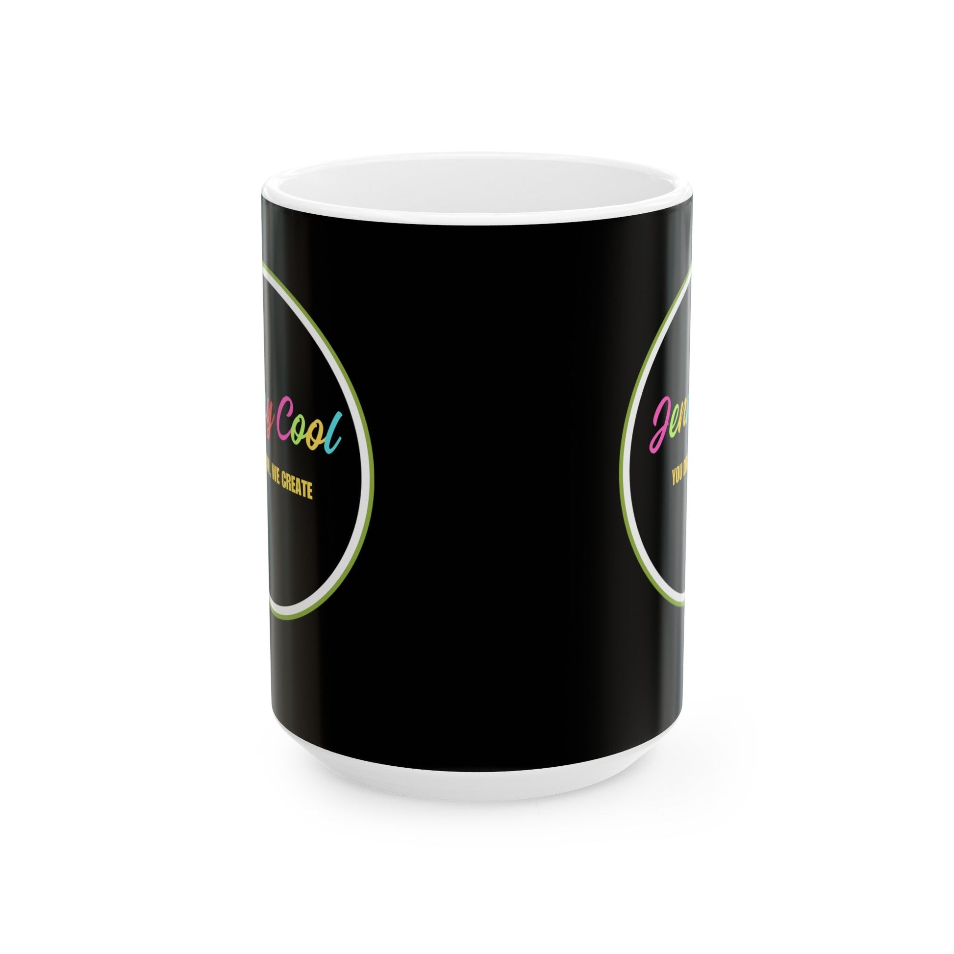 JC Black Ceramic Mug , (11oz, 15oz) - JennyCool