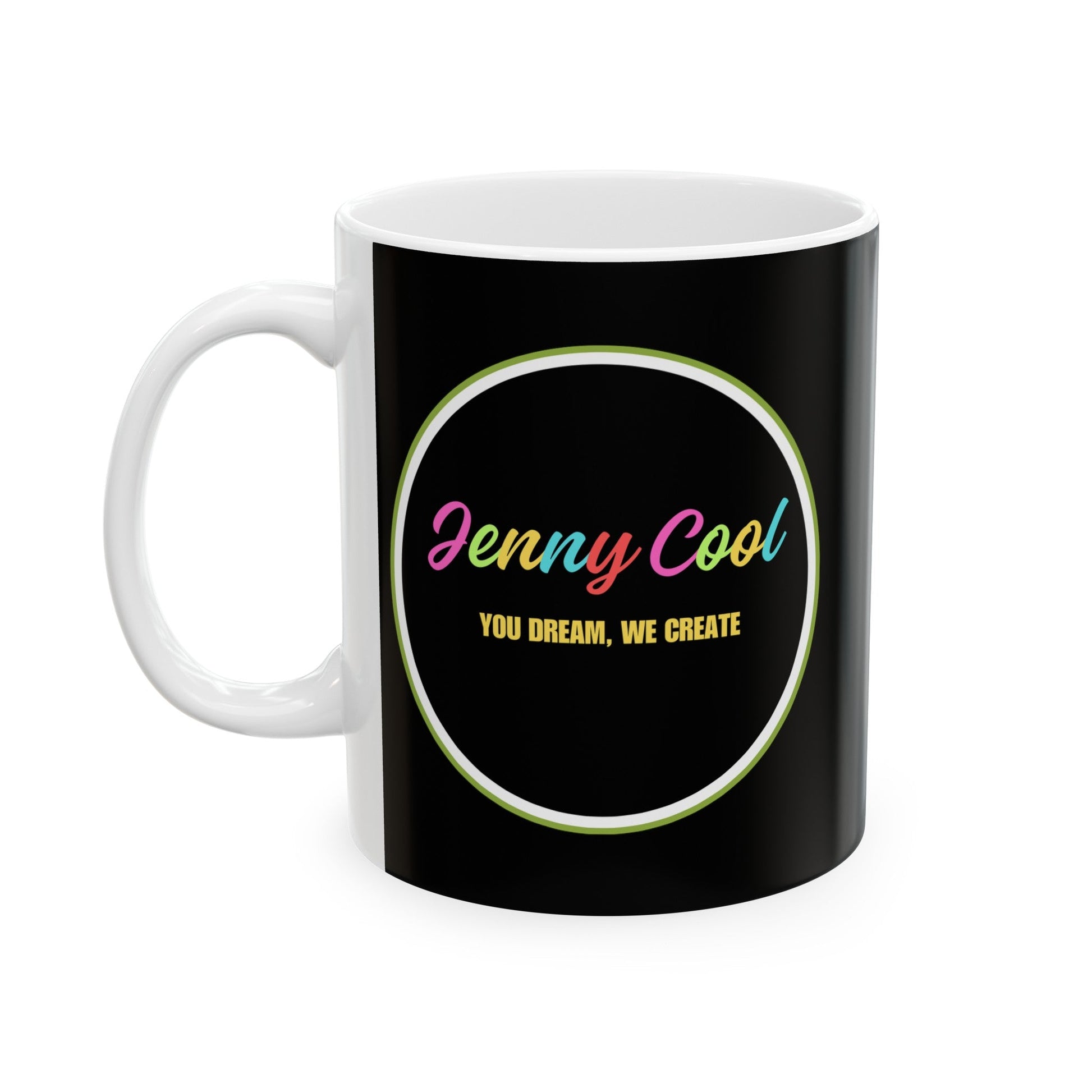 JC Black Ceramic Mug , (11oz, 15oz) - JennyCool