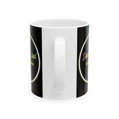 JC Black Ceramic Mug , (11oz, 15oz) - JennyCool