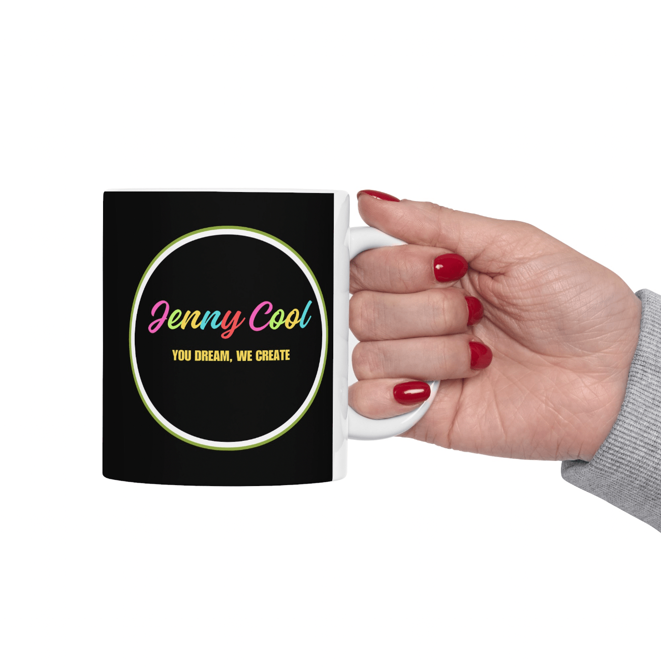 JC Black Ceramic Mug , (11oz, 15oz) - JennyCool