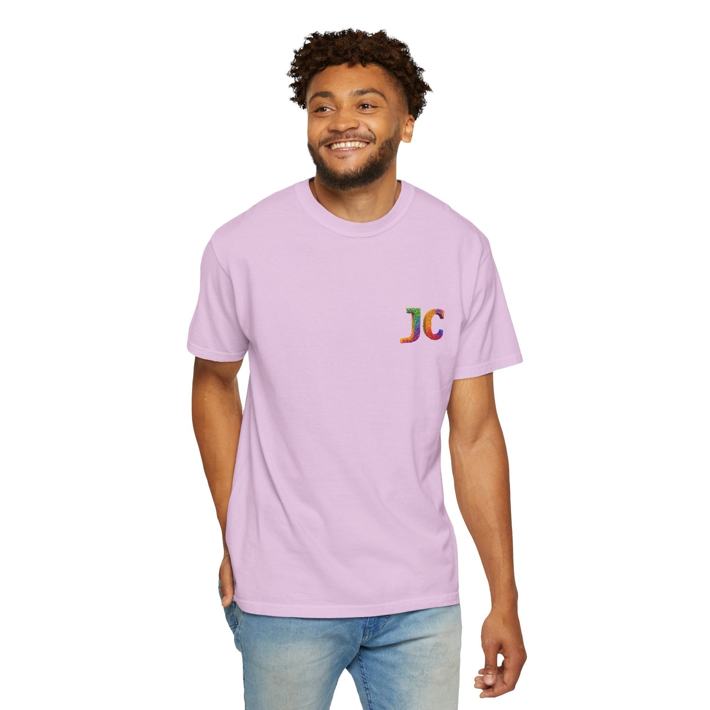 JC Signature Men’s Heavyweight Garment - Dyed T-Shirt – Relaxed Fit - JennyCool