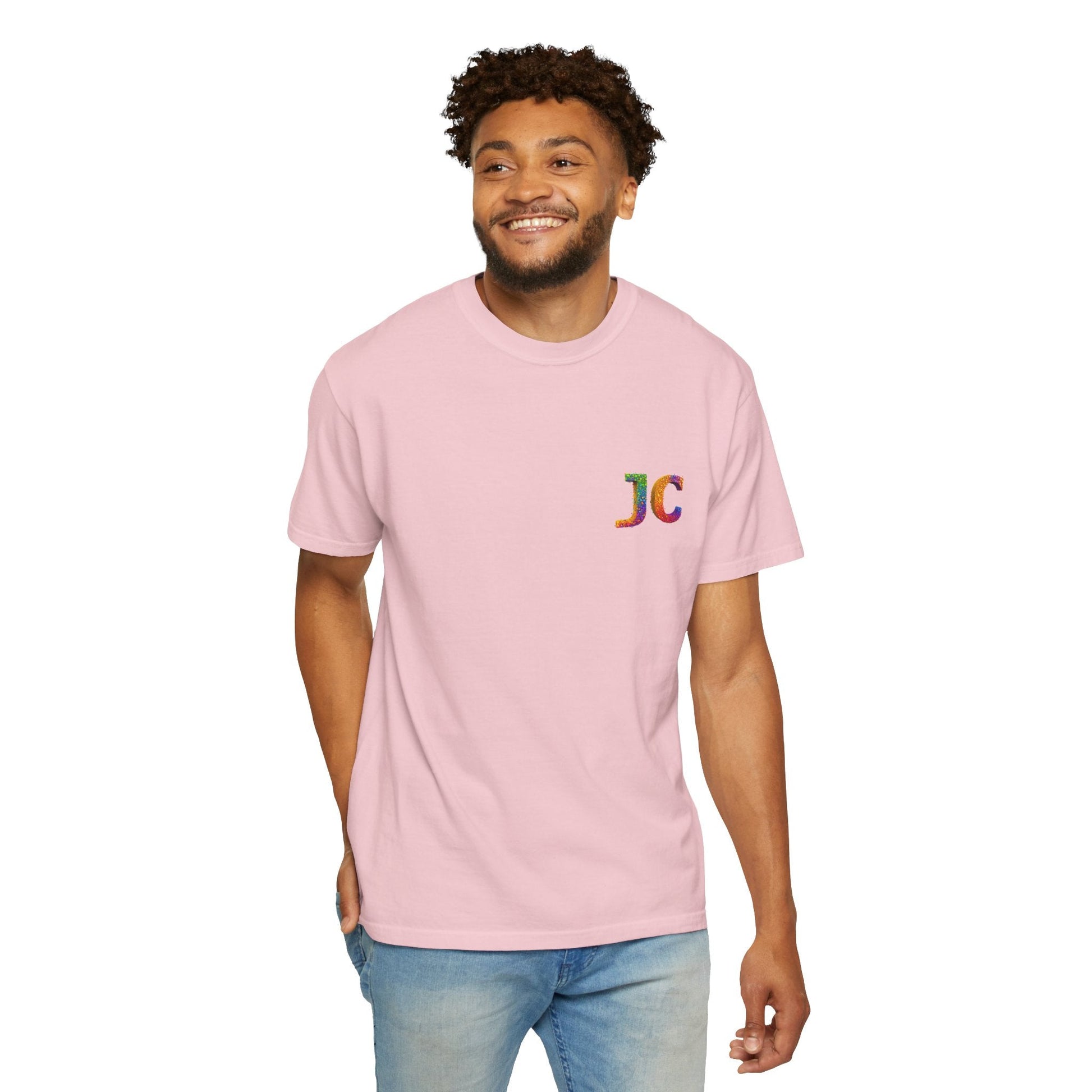 JC Signature Men’s Heavyweight Garment - Dyed T-Shirt – Relaxed Fit - JennyCool
