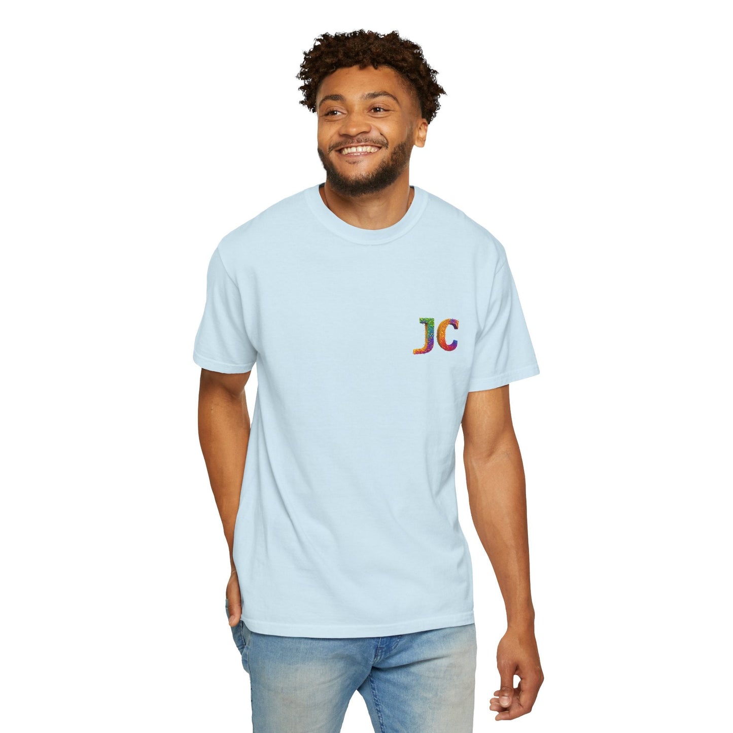 JC Signature Men’s Heavyweight Garment - Dyed T-Shirt – Relaxed Fit - JennyCool