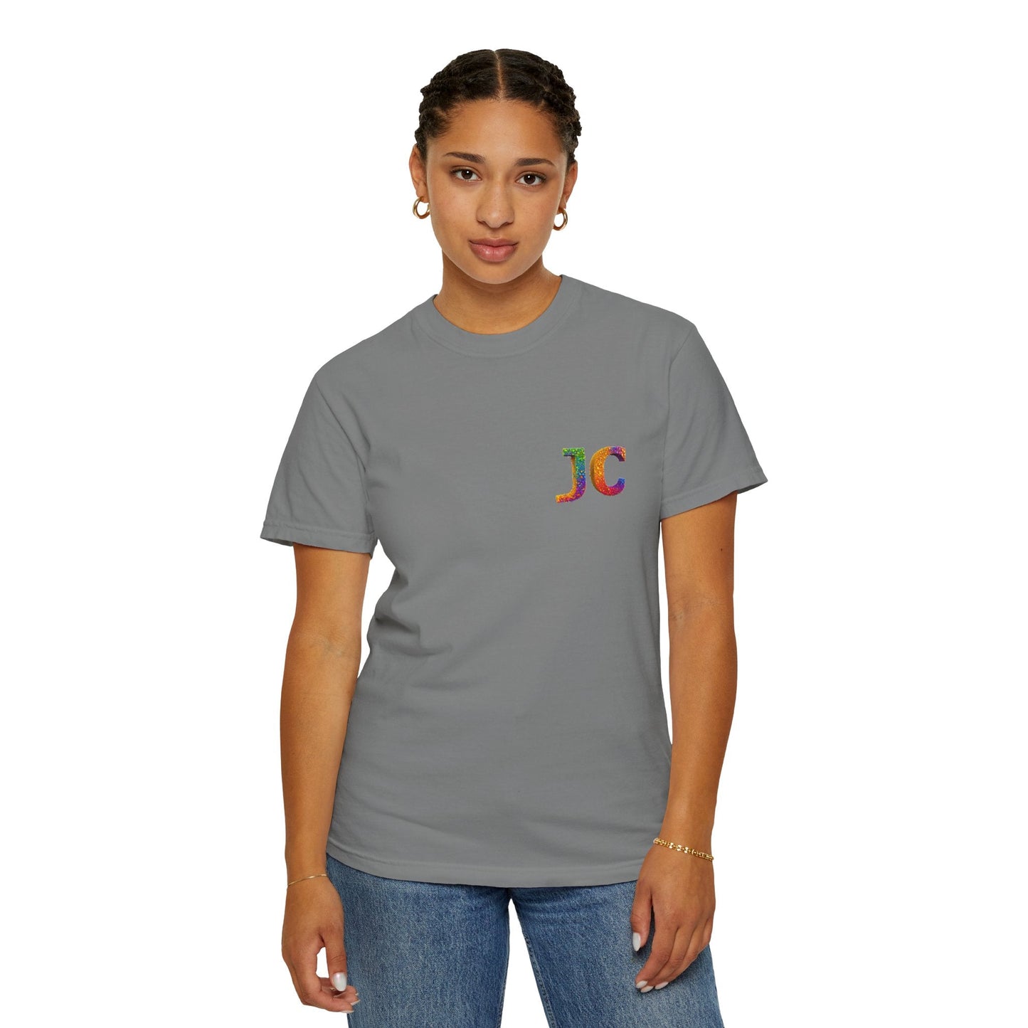 JC Signature Men’s Heavyweight Garment - Dyed T-Shirt – Relaxed Fit - JennyCool