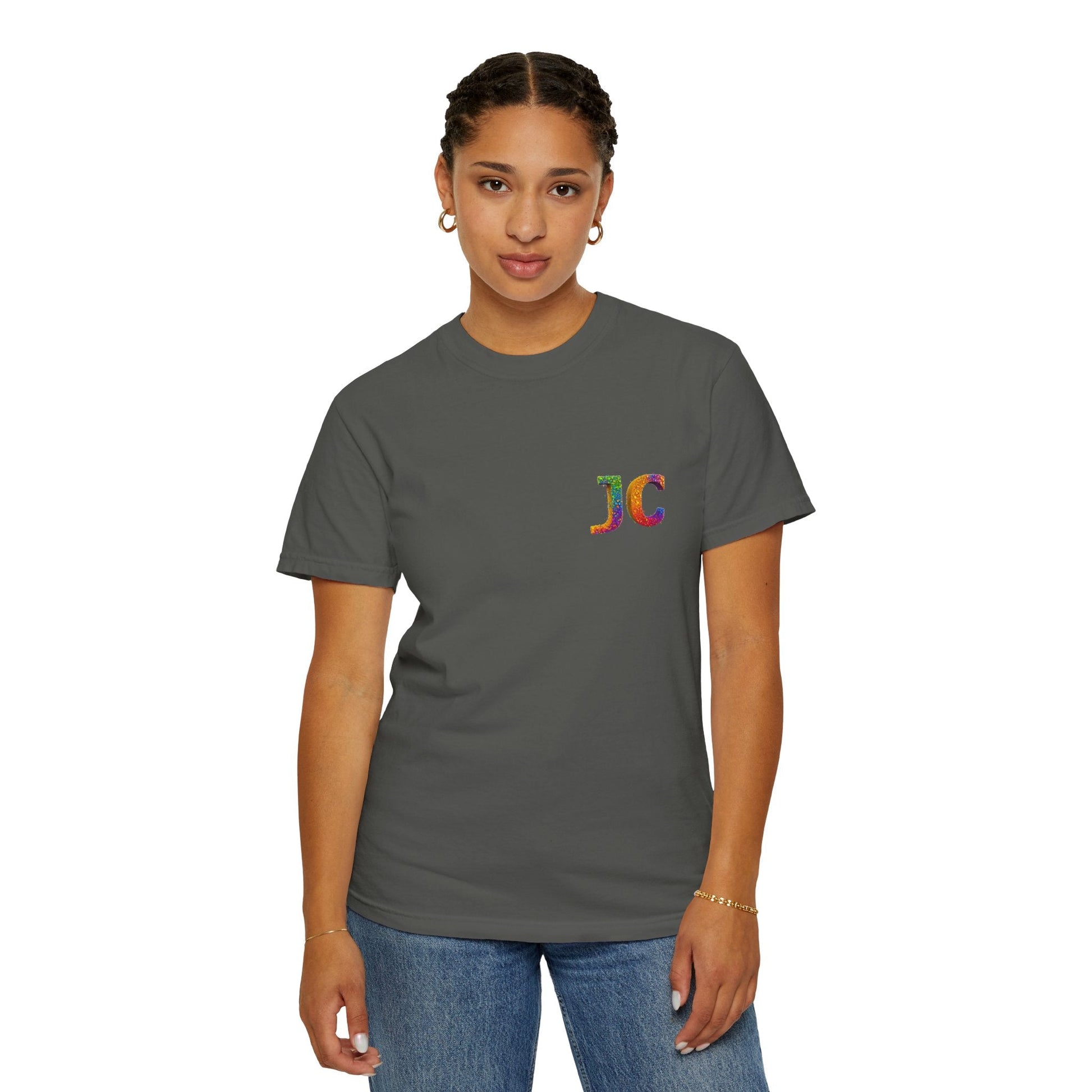 JC Signature Men’s Heavyweight Garment - Dyed T-Shirt – Relaxed Fit - JennyCool