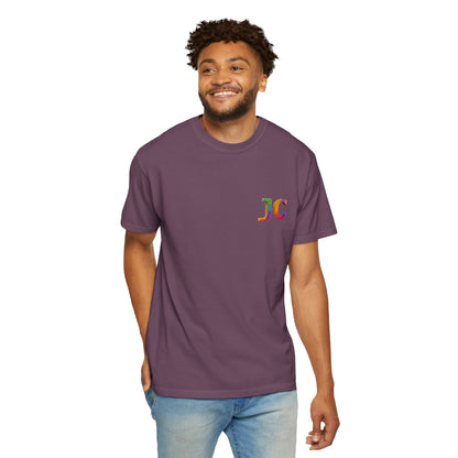 JC Signature Men’s Heavyweight Garment - Dyed T-Shirt – Relaxed Fit - JennyCool