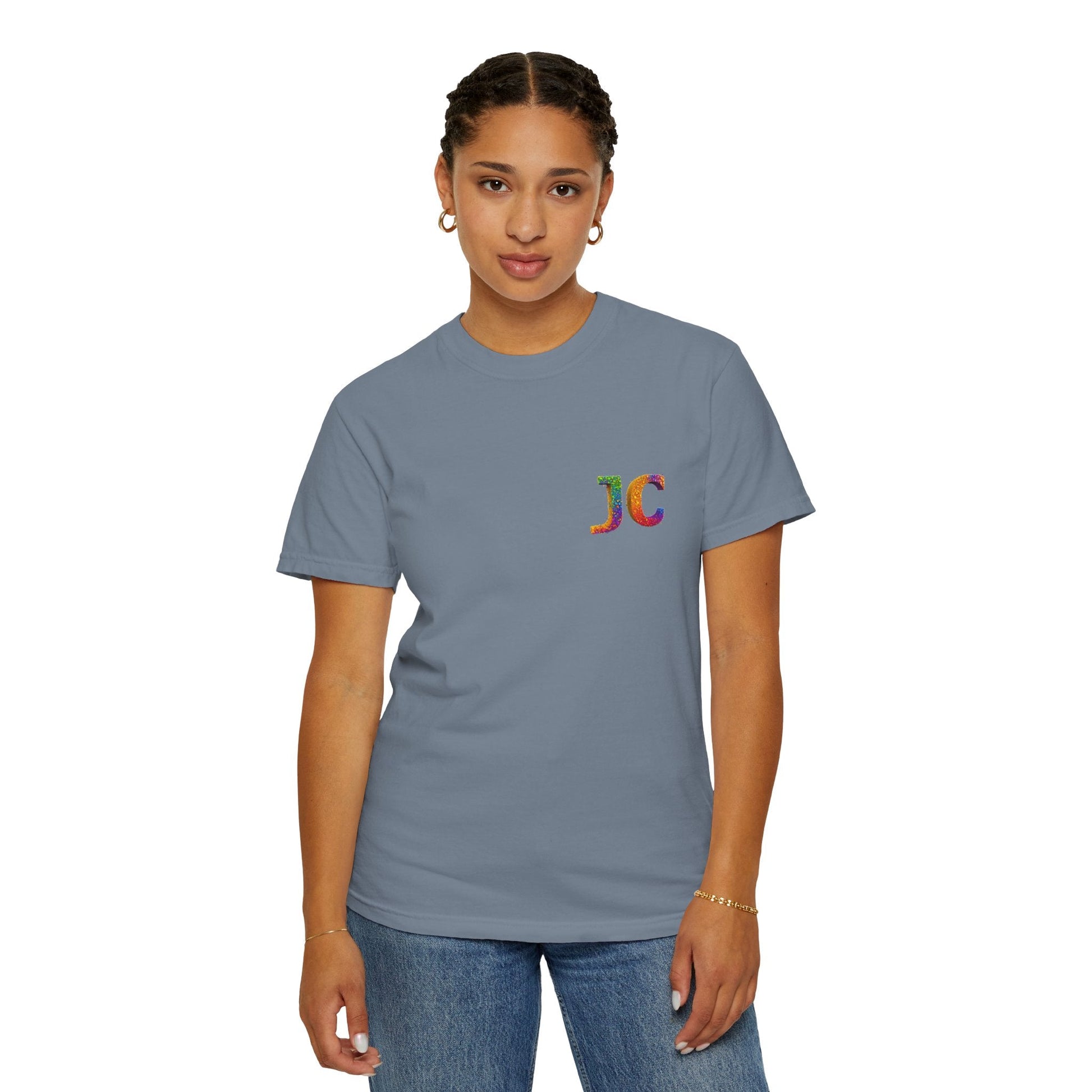 JC Signature Men’s Heavyweight Garment - Dyed T-Shirt – Relaxed Fit - JennyCool