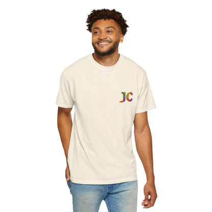 JC Signature Men’s Heavyweight Garment - Dyed T-Shirt – Relaxed Fit - JennyCool