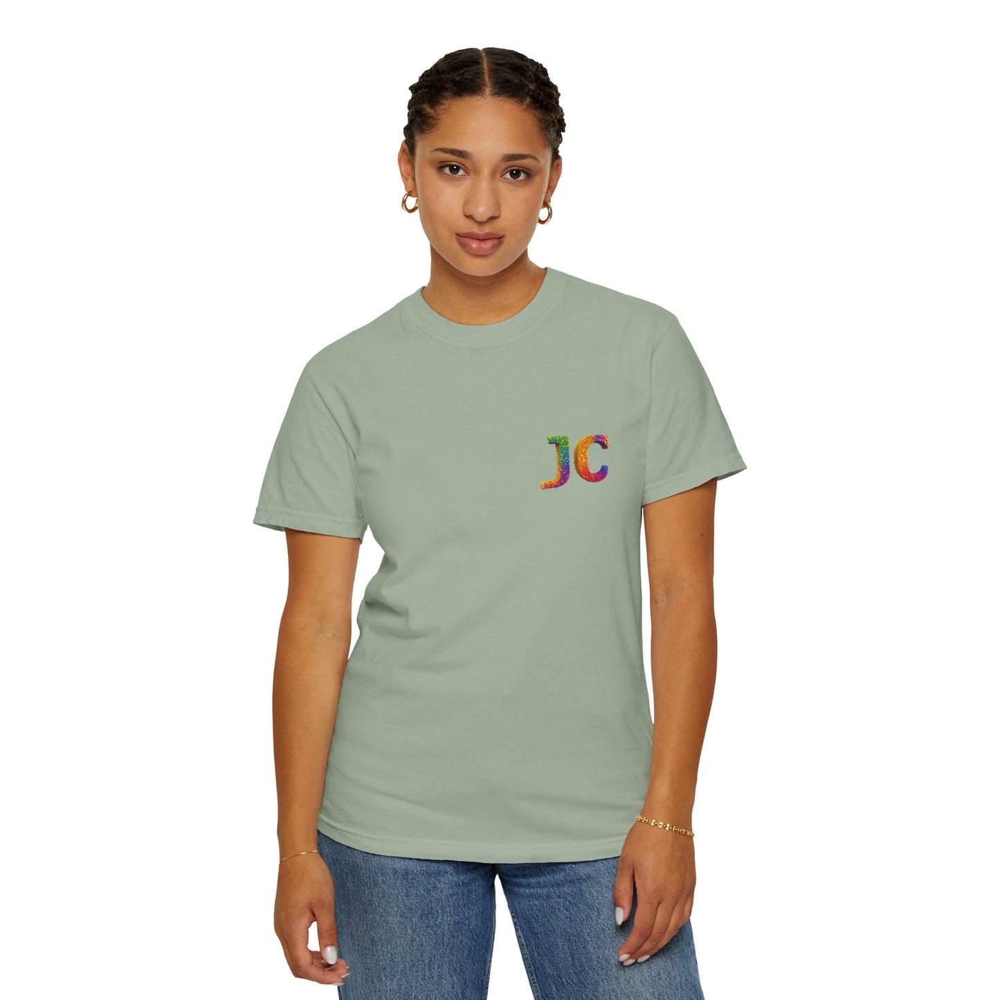 JC Signature Men’s Heavyweight Garment - Dyed T-Shirt – Relaxed Fit - JennyCool