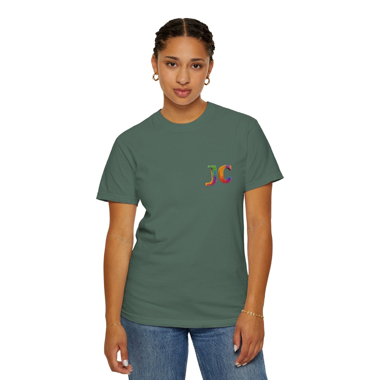 JC Signature Men’s Heavyweight Garment - Dyed T-Shirt – Relaxed Fit - JennyCool