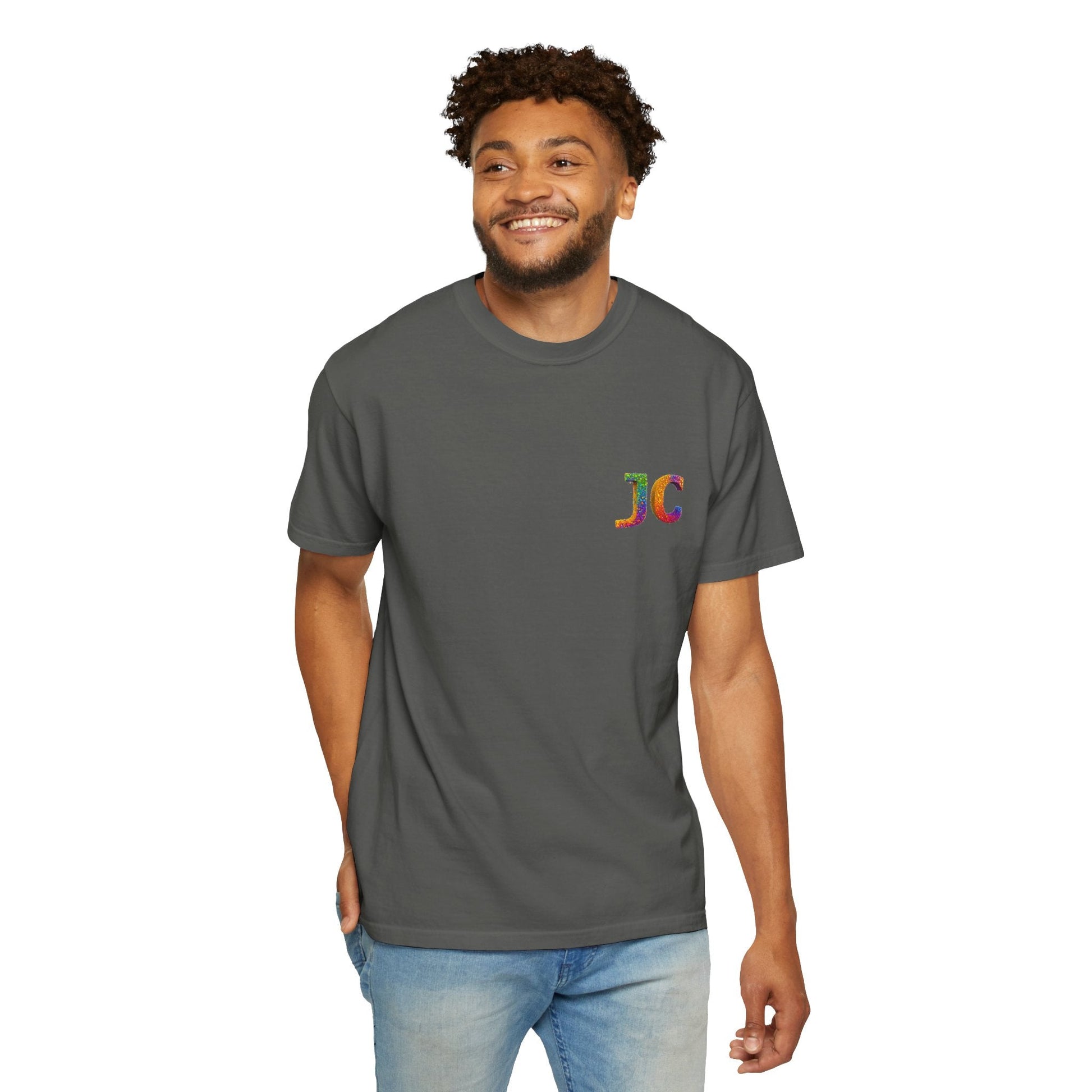 JC Signature Men’s Heavyweight Garment - Dyed T-Shirt – Relaxed Fit - JennyCool