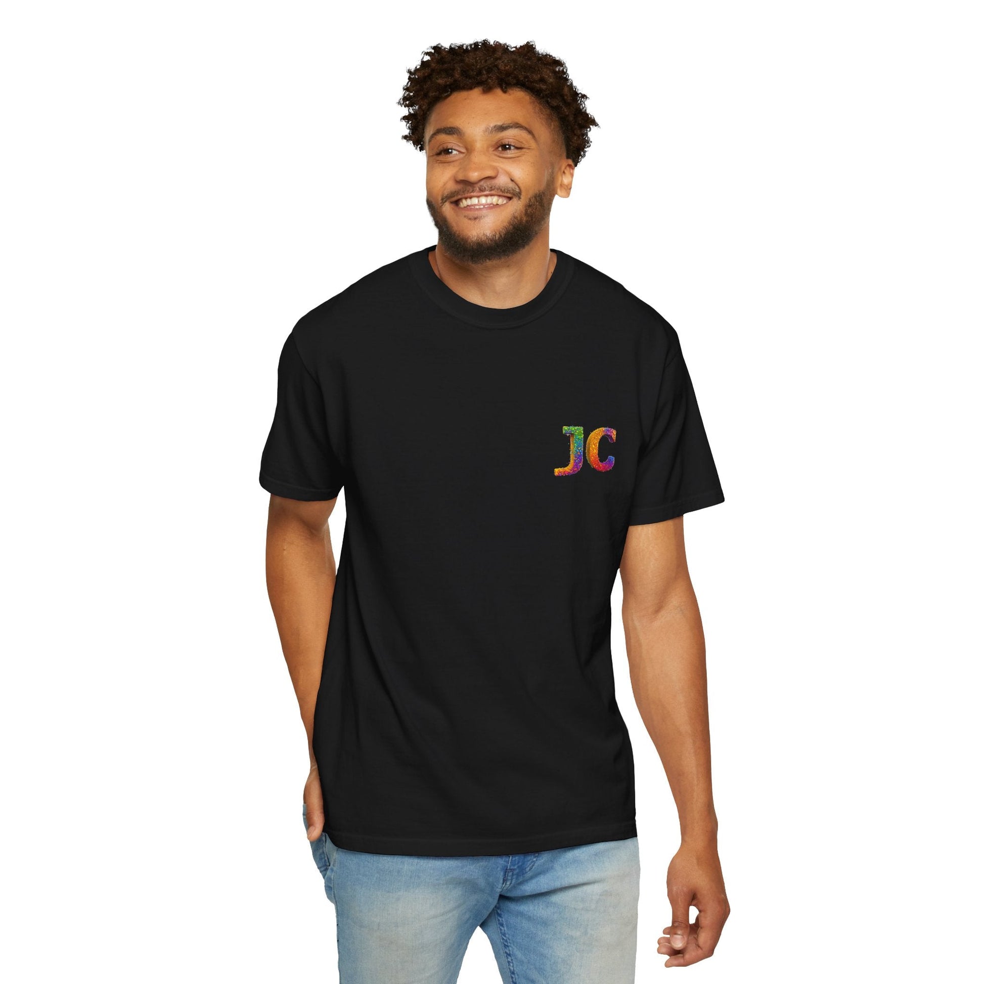 JC Signature Men’s Heavyweight Garment - Dyed T-Shirt – Relaxed Fit - JennyCool