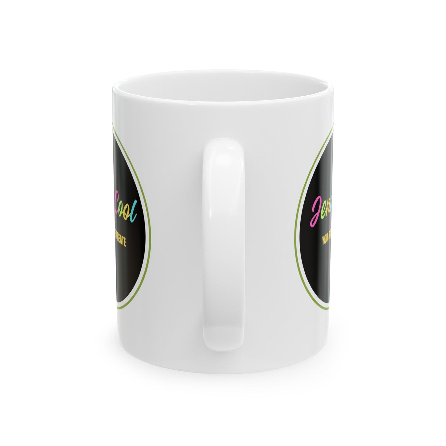 JC White Ceramic Mug , (11oz, 15oz) - JennyCool