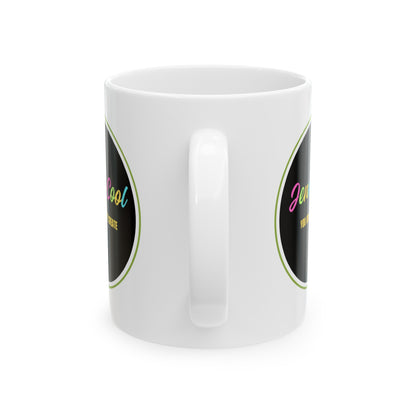 JC White Ceramic Mug , (11oz, 15oz) - JennyCool