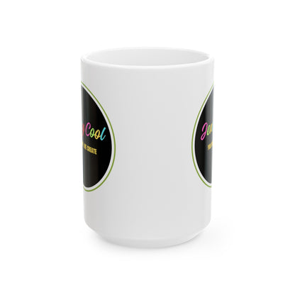 JC White Ceramic Mug , (11oz, 15oz) - JennyCool