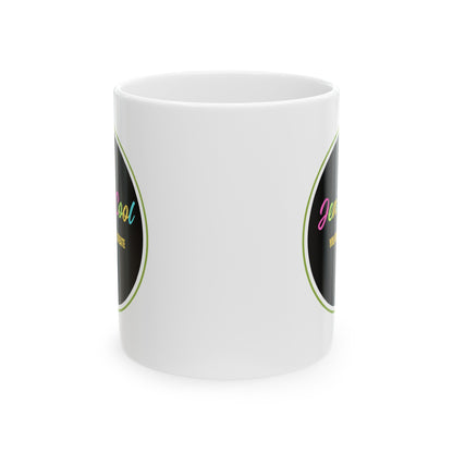 JC White Ceramic Mug , (11oz, 15oz) - JennyCool