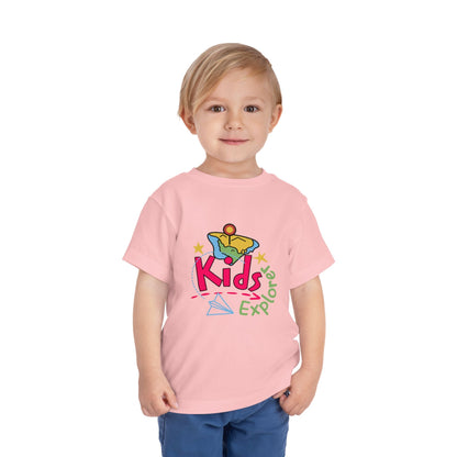 Kids Explore Toddler Tee — Colorful Adventure Graphic T-Shirt for Curious Little Explorers - JennyCool