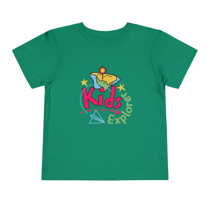 Kids Explore Toddler Tee — Colorful Adventure Graphic T-Shirt for Curious Little Explorers - JennyCool