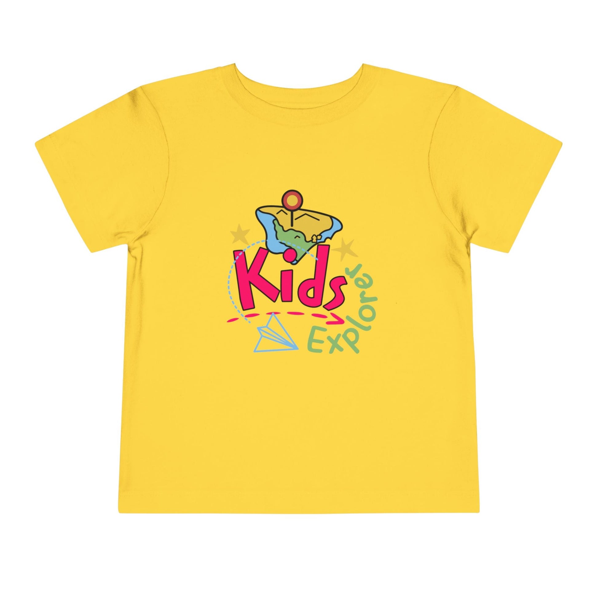 Kids Explore Toddler Tee — Colorful Adventure Graphic T-Shirt for Curious Little Explorers - JennyCool