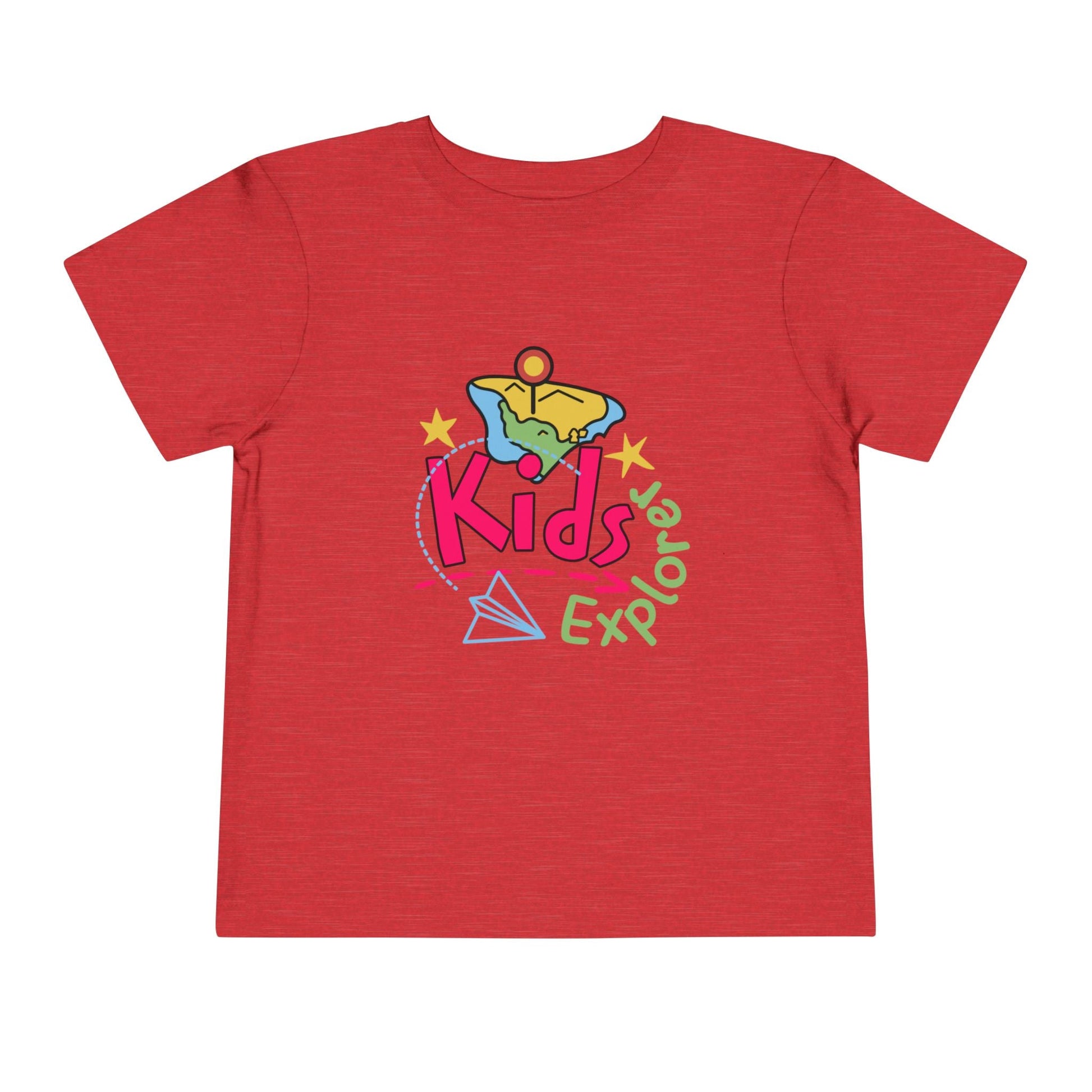 Kids Explore Toddler Tee — Colorful Adventure Graphic T-Shirt for Curious Little Explorers - JennyCool