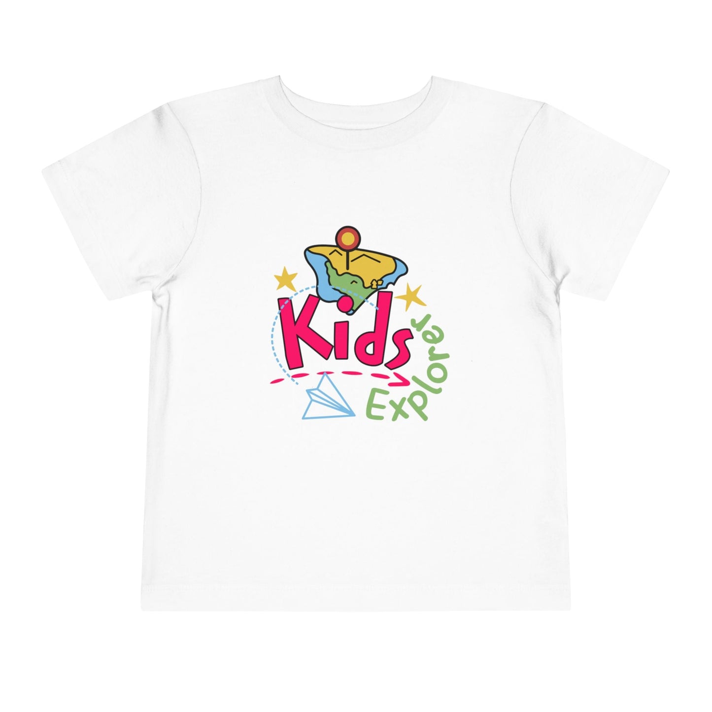 Kids Explore Toddler Tee — Colorful Adventure Graphic T-Shirt for Curious Little Explorers - JennyCool