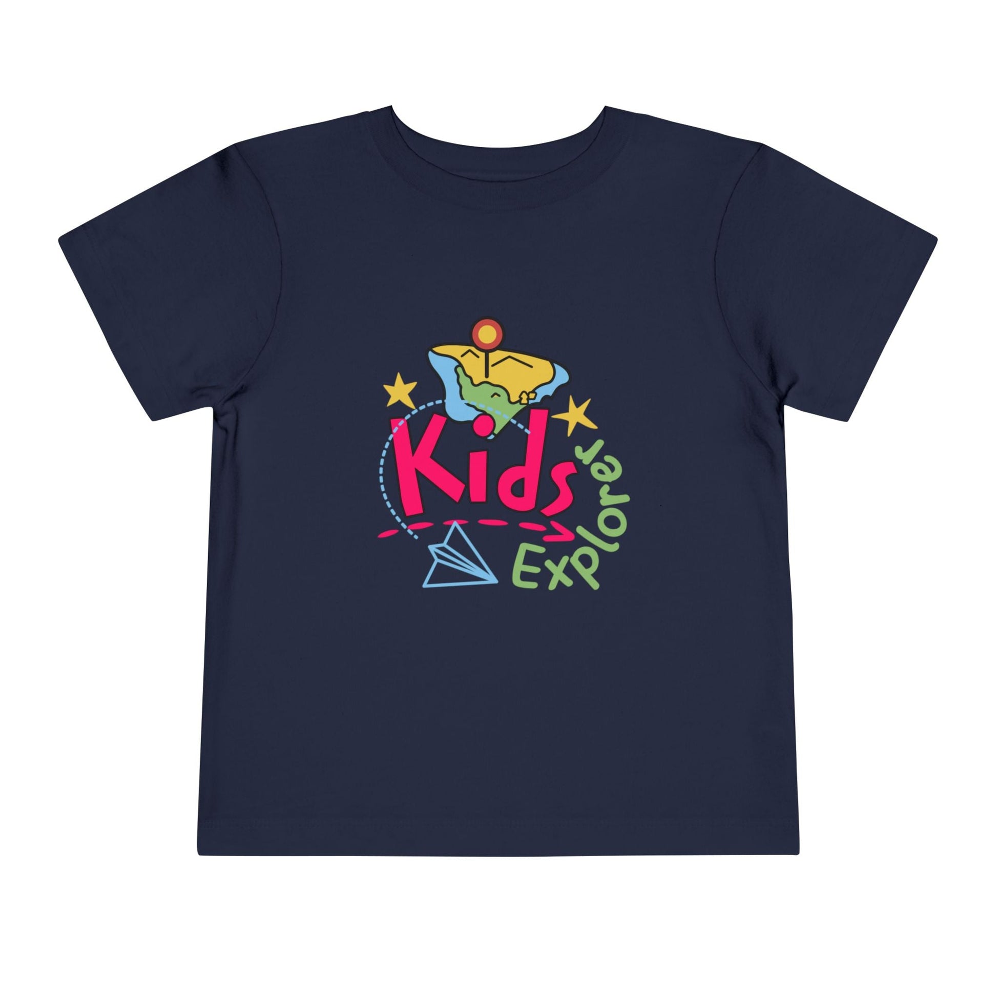 Kids Explore Toddler Tee — Colorful Adventure Graphic T-Shirt for Curious Little Explorers - JennyCool