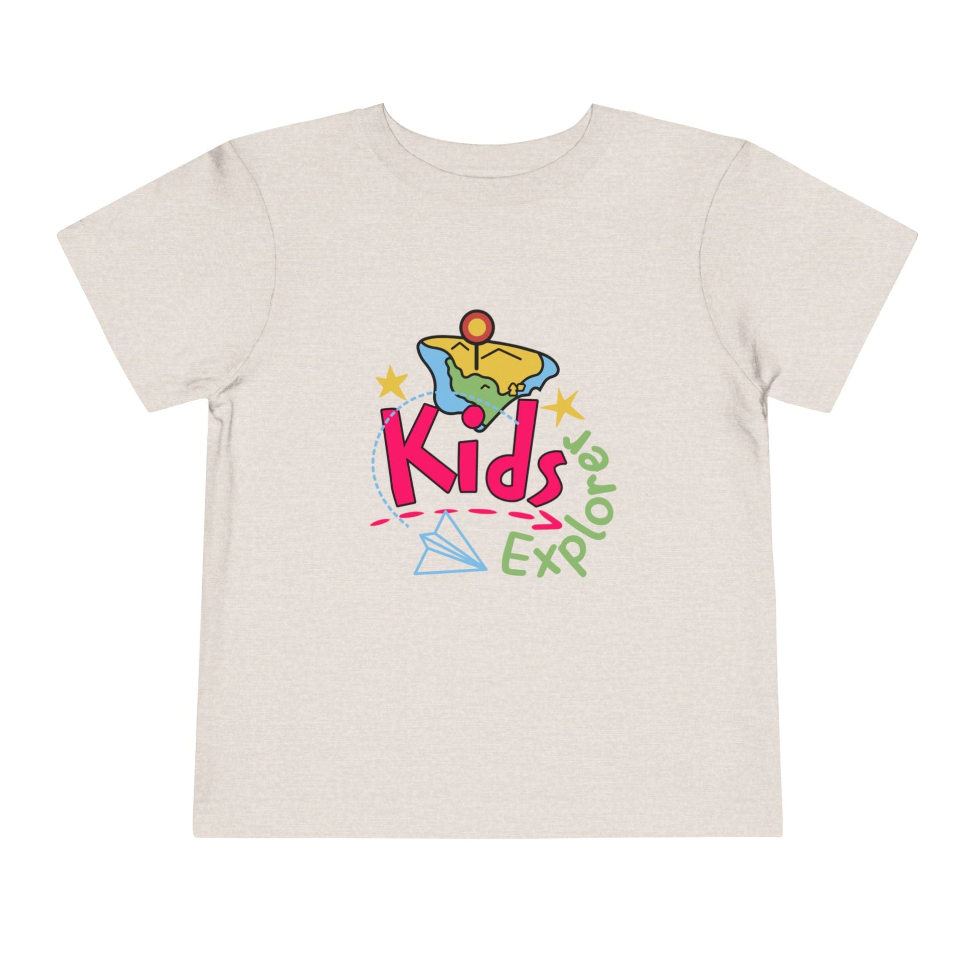 Kids Explore Toddler Tee — Colorful Adventure Graphic T-Shirt for Curious Little Explorers - JennyCool