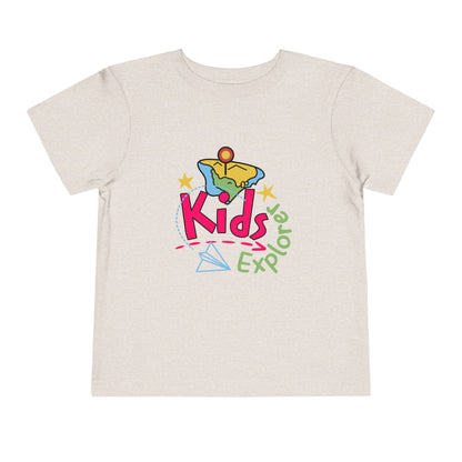 Kids Explore Toddler Tee — Colorful Adventure Graphic T-Shirt for Curious Little Explorers - JennyCool