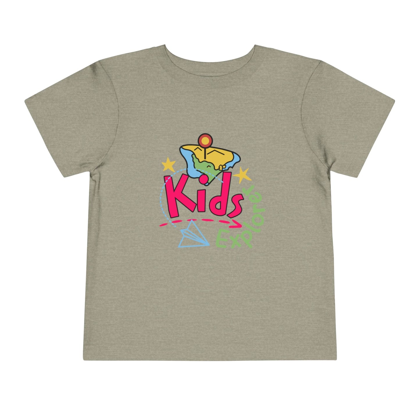 Kids Explore Toddler Tee — Colorful Adventure Graphic T-Shirt for Curious Little Explorers - JennyCool