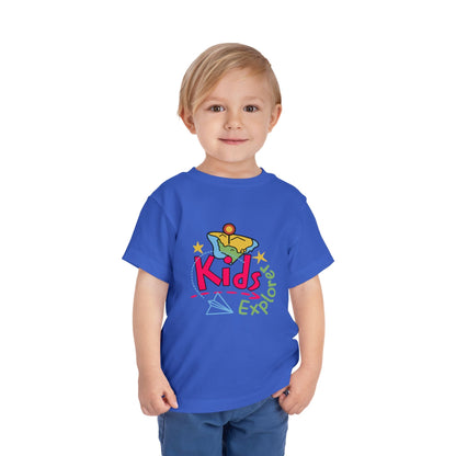 Kids Explore Toddler Tee — Colorful Adventure Graphic T-Shirt for Curious Little Explorers - JennyCool