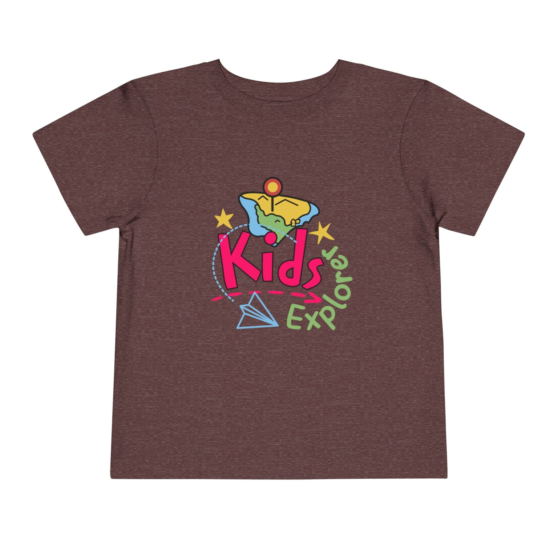 Kids Explore Toddler Tee — Colorful Adventure Graphic T-Shirt for Curious Little Explorers - JennyCool