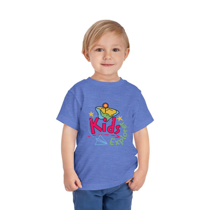 Kids Explore Toddler Tee — Colorful Adventure Graphic T-Shirt for Curious Little Explorers - JennyCool