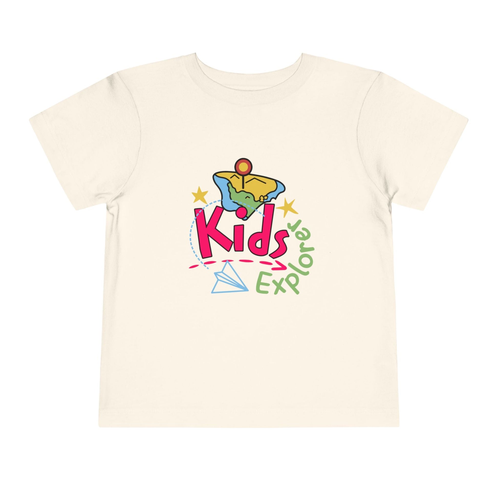 Kids Explore Toddler Tee — Colorful Adventure Graphic T-Shirt for Curious Little Explorers - JennyCool