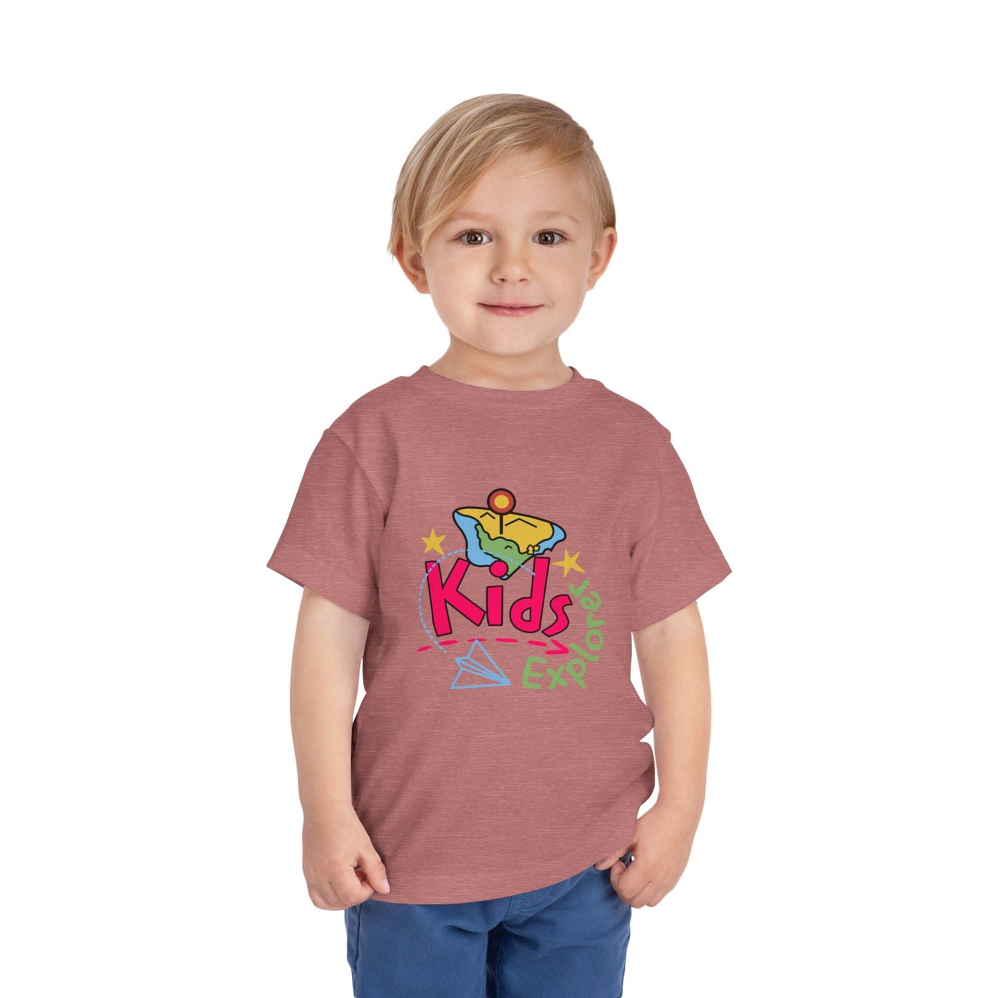Kids Explore Toddler Tee — Colorful Adventure Graphic T-Shirt for Curious Little Explorers - JennyCool