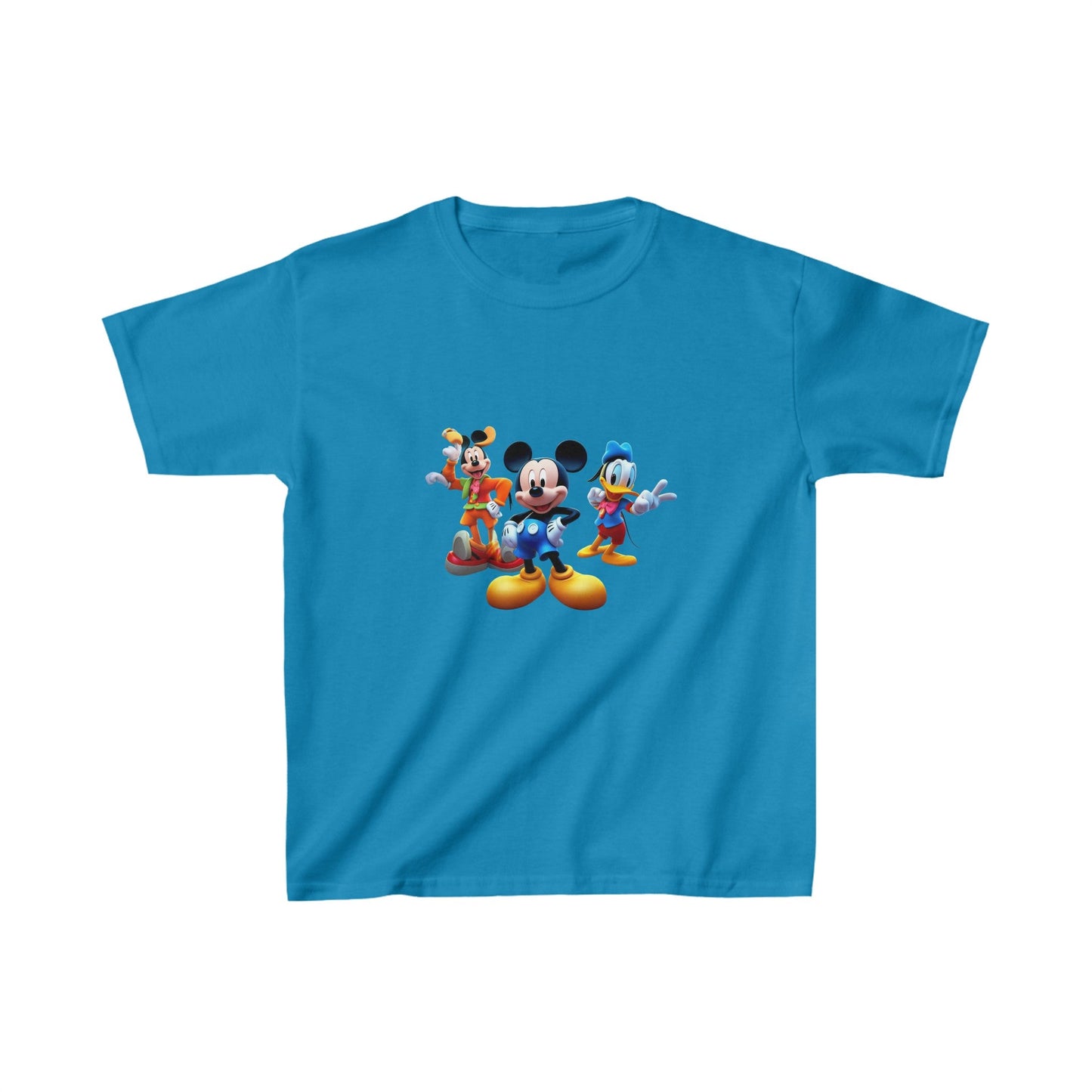 Kids Heavy Cotton™ Tee, mickey mouse printed tshirt, cartoon shirt, birthday gift for childeren, disney characters - JennyCool