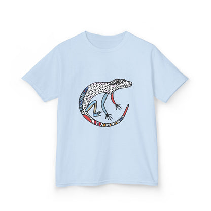 Kids Lizard Graphic Tee — Colorful Patterned Chameleon Shirt - JennyCool