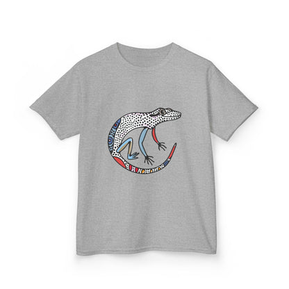 Kids Lizard Graphic Tee — Colorful Patterned Chameleon Shirt - JennyCool