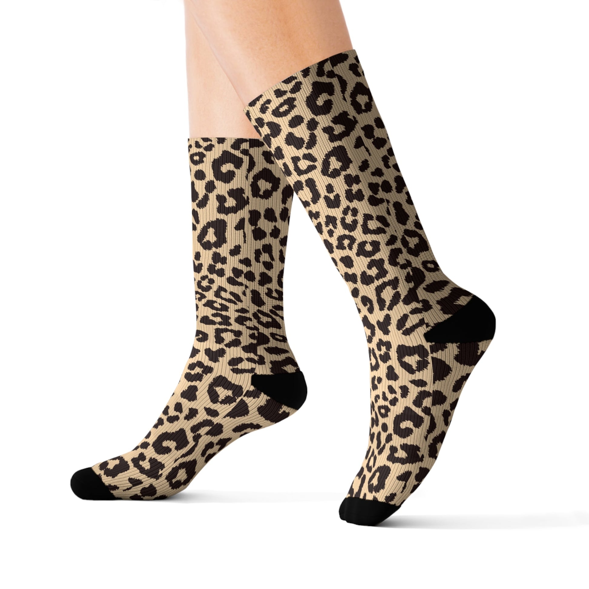 Leopard pattern Socks - Sublimation - JennyCool