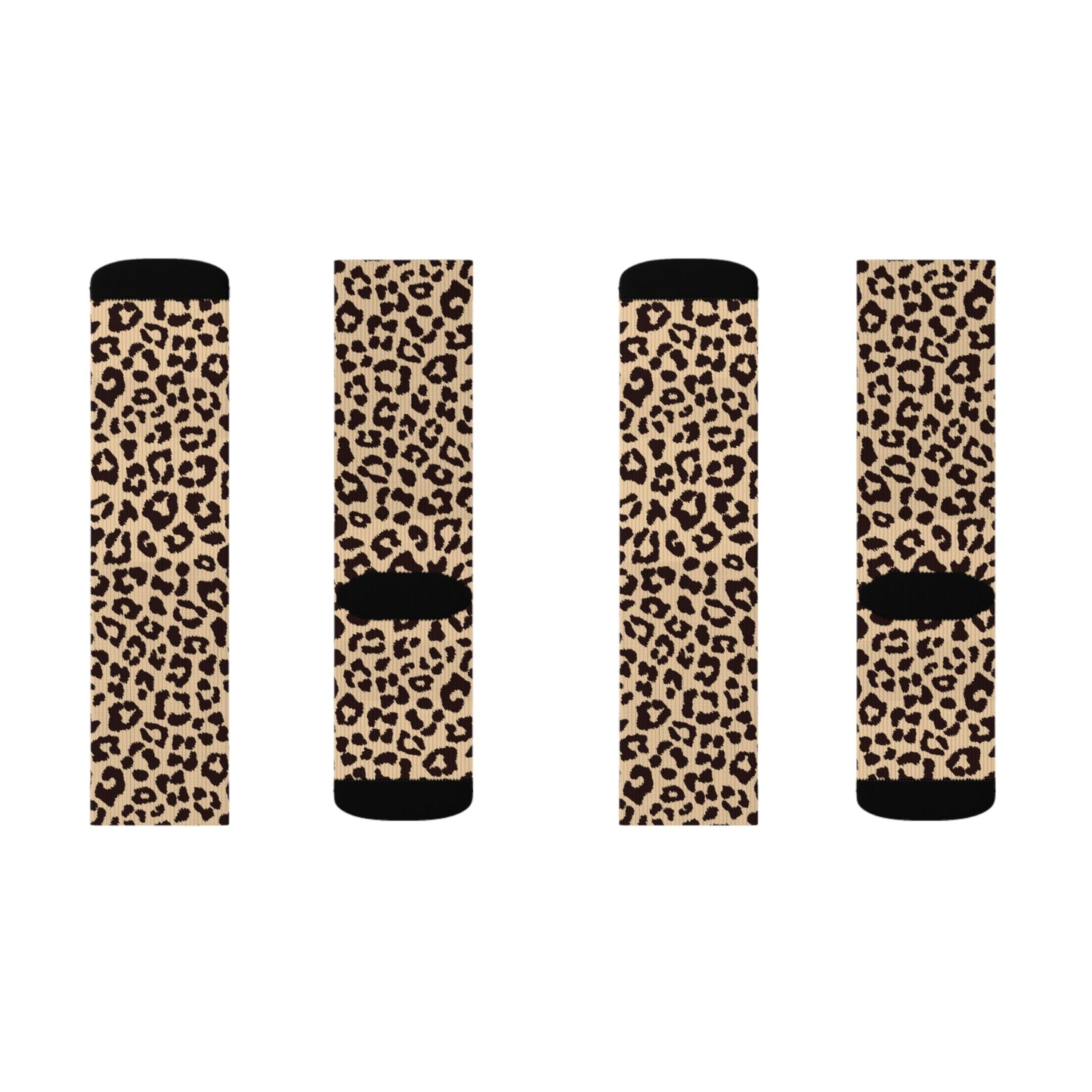 Leopard pattern Socks - Sublimation - JennyCool