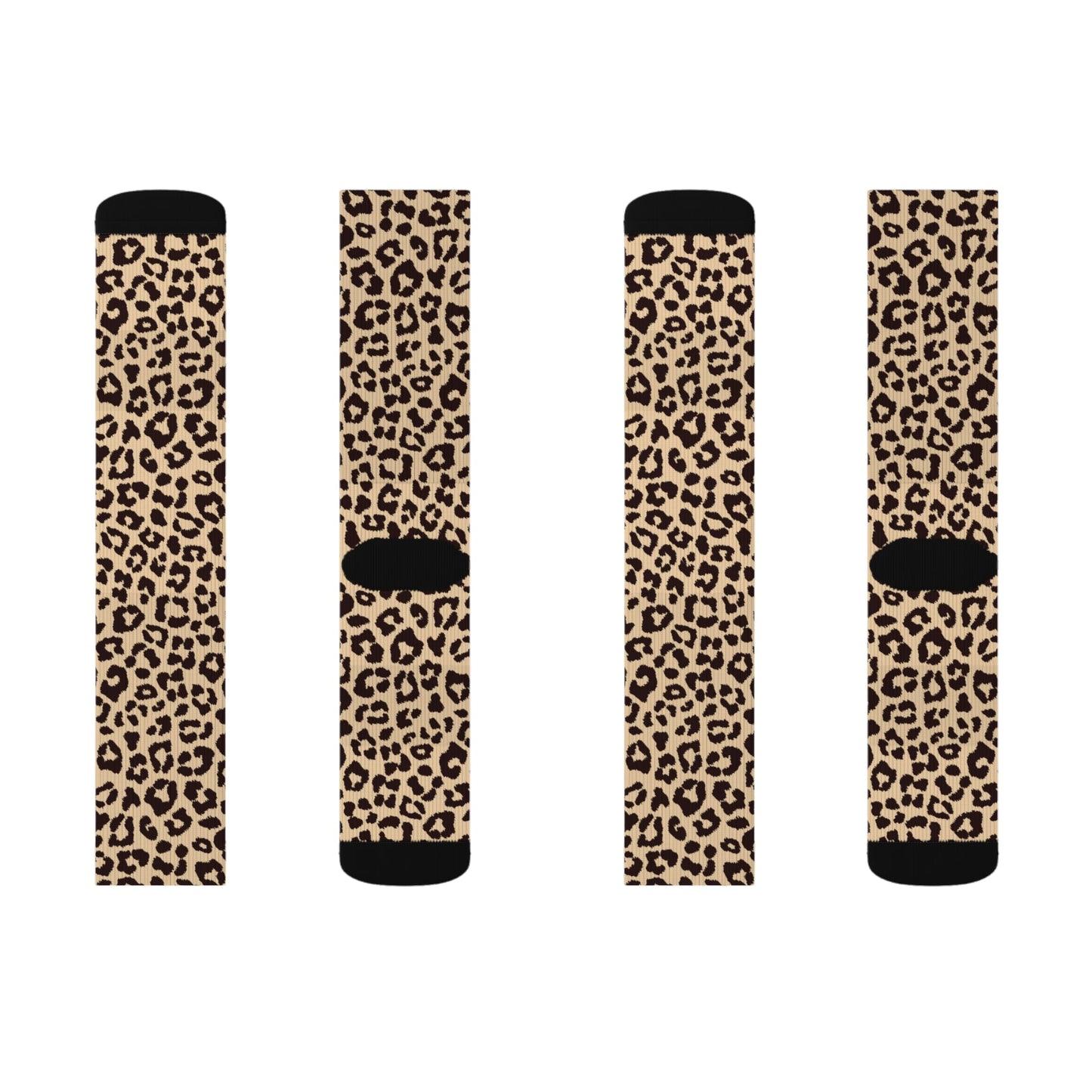 Leopard pattern Socks - Sublimation - JennyCool