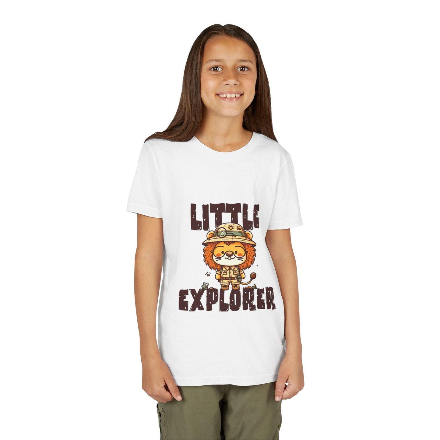 Little Explorer Kids T-Shirt – Cute Lion Safari Adventure Tee for Toddlers & Children - JennyCool