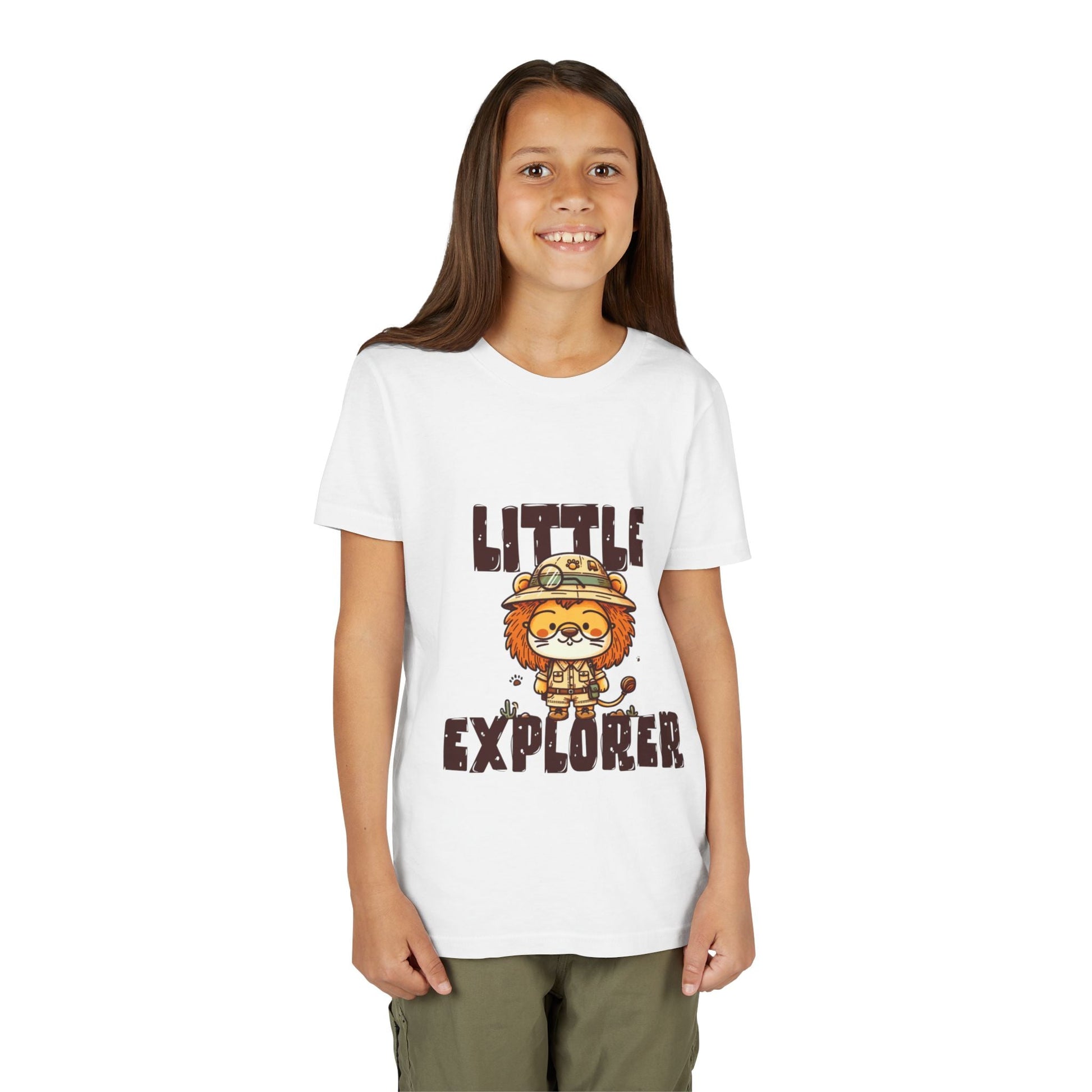 Little Explorer Kids T-Shirt – Cute Lion Safari Adventure Tee for Toddlers & Children - JennyCool