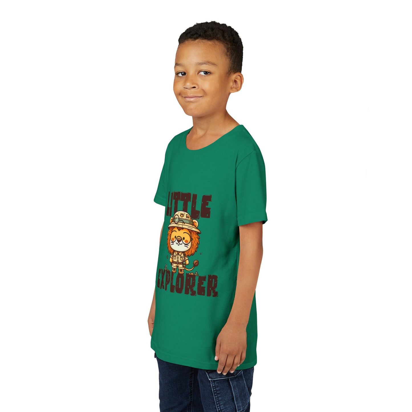 Little Explorer Kids T-Shirt – Cute Lion Safari Adventure Tee for Toddlers & Children - JennyCool