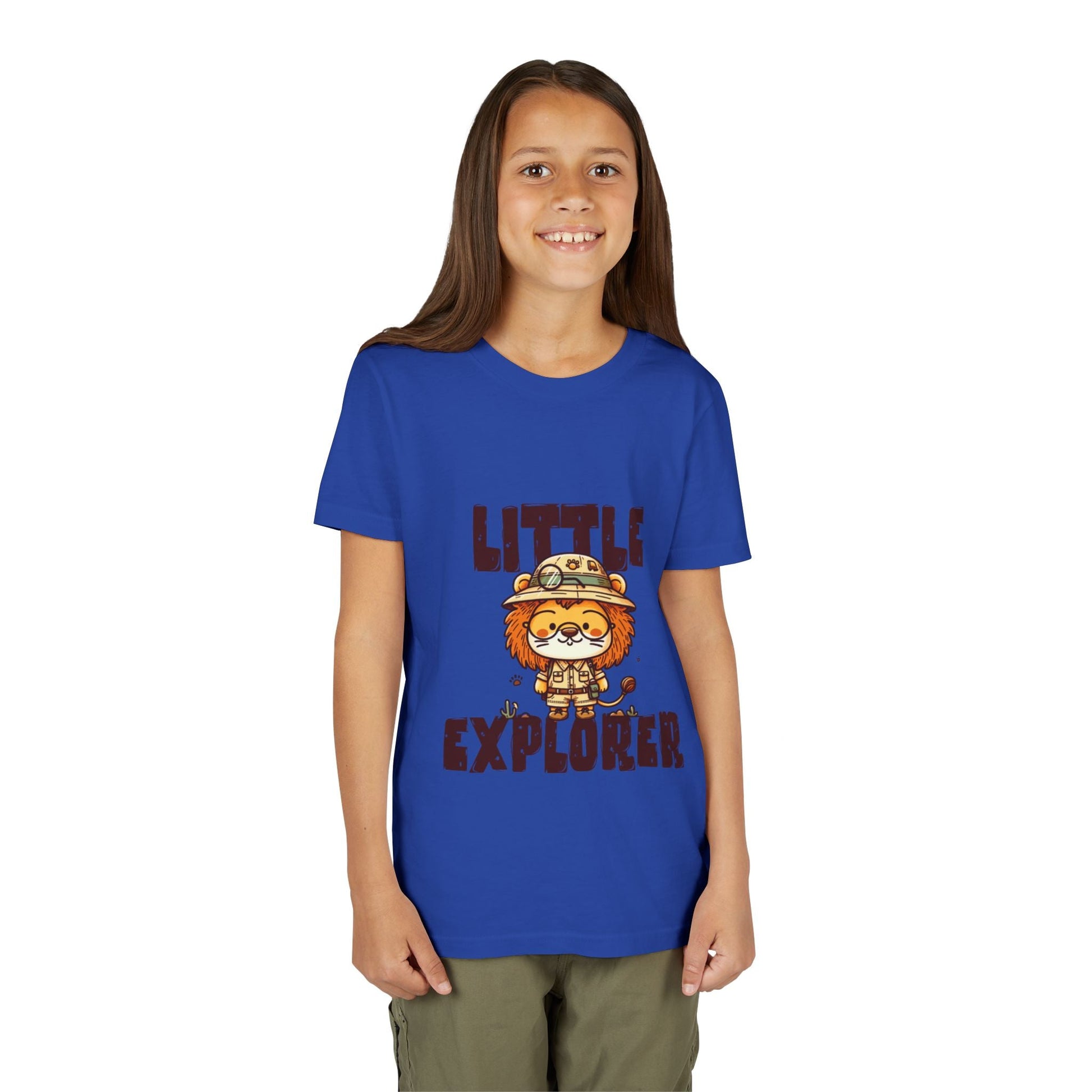 Little Explorer Kids T-Shirt – Cute Lion Safari Adventure Tee for Toddlers & Children - JennyCool