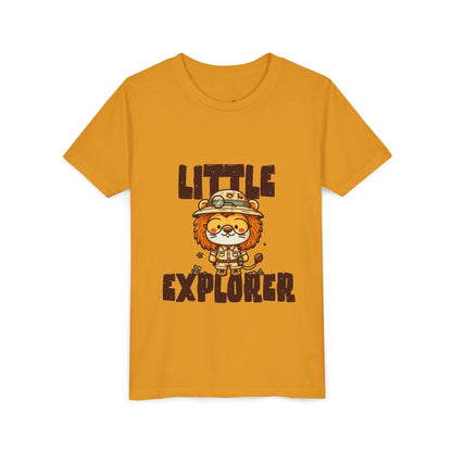 Little Explorer Kids T-Shirt – Cute Lion Safari Adventure Tee for Toddlers & Children - JennyCool