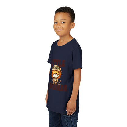 Little Explorer Kids T-Shirt – Cute Lion Safari Adventure Tee for Toddlers & Children - JennyCool