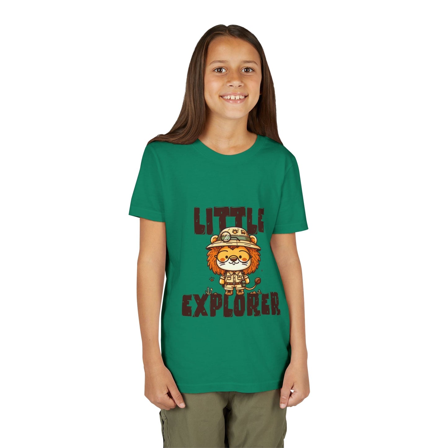 Little Explorer Kids T-Shirt – Cute Lion Safari Adventure Tee for Toddlers & Children - JennyCool