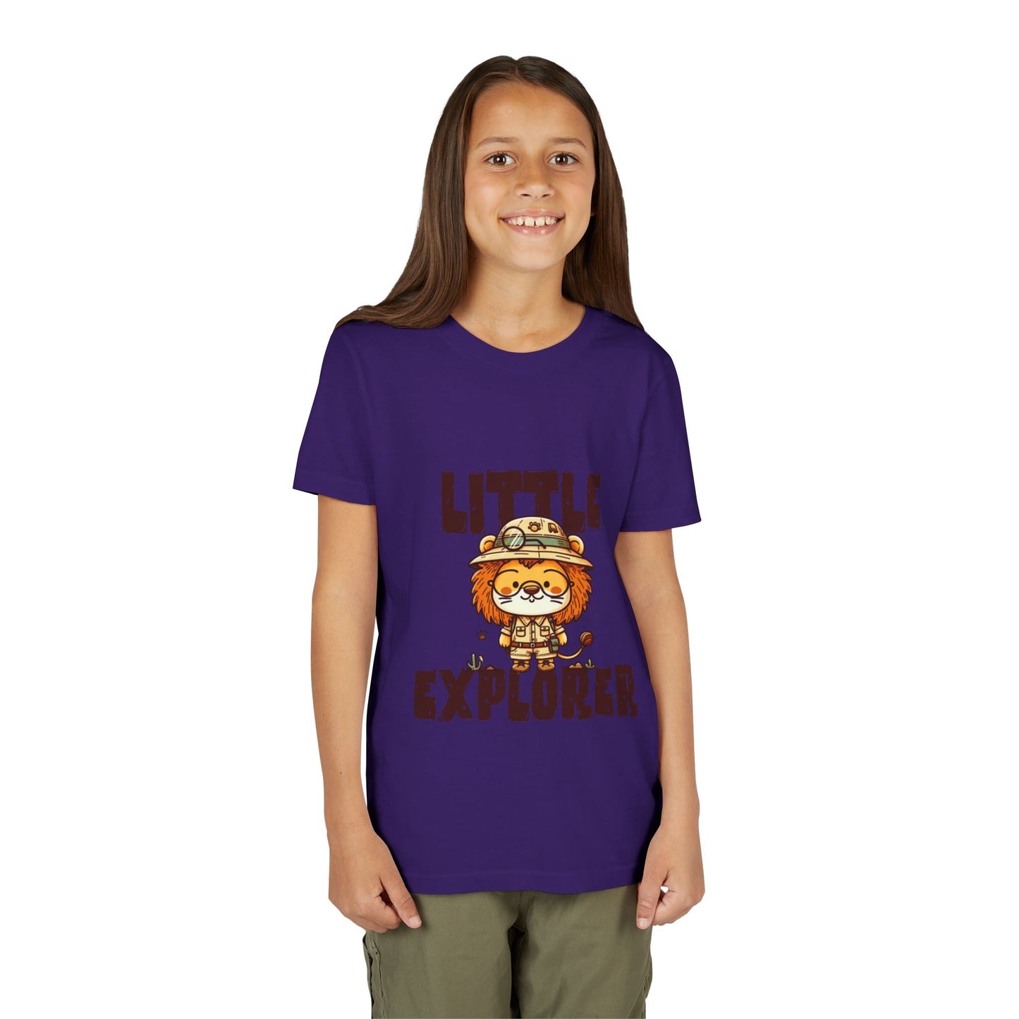 Little Explorer Kids T-Shirt – Cute Lion Safari Adventure Tee for Toddlers & Children - JennyCool