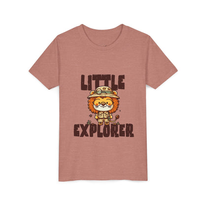 Little Explorer Kids T-Shirt – Cute Lion Safari Adventure Tee for Toddlers & Children - JennyCool