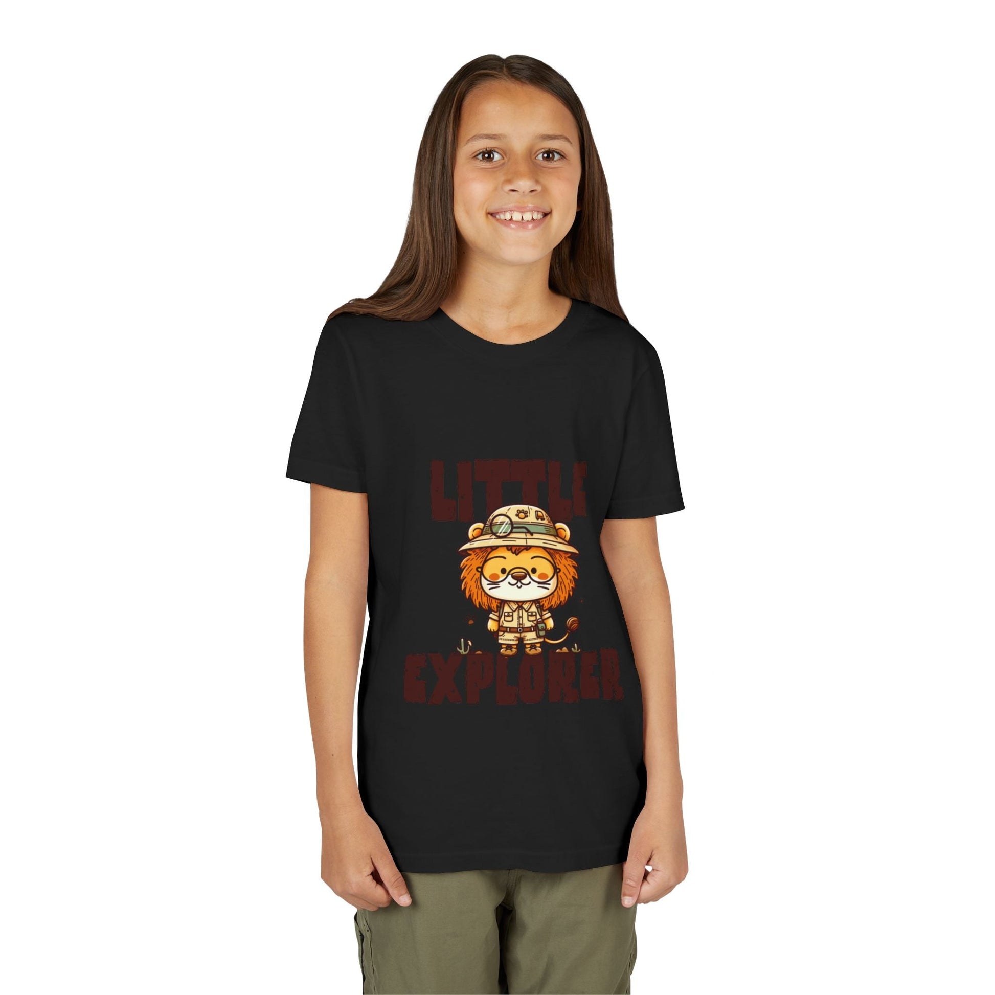 Little Explorer Kids T-Shirt – Cute Lion Safari Adventure Tee for Toddlers & Children - JennyCool